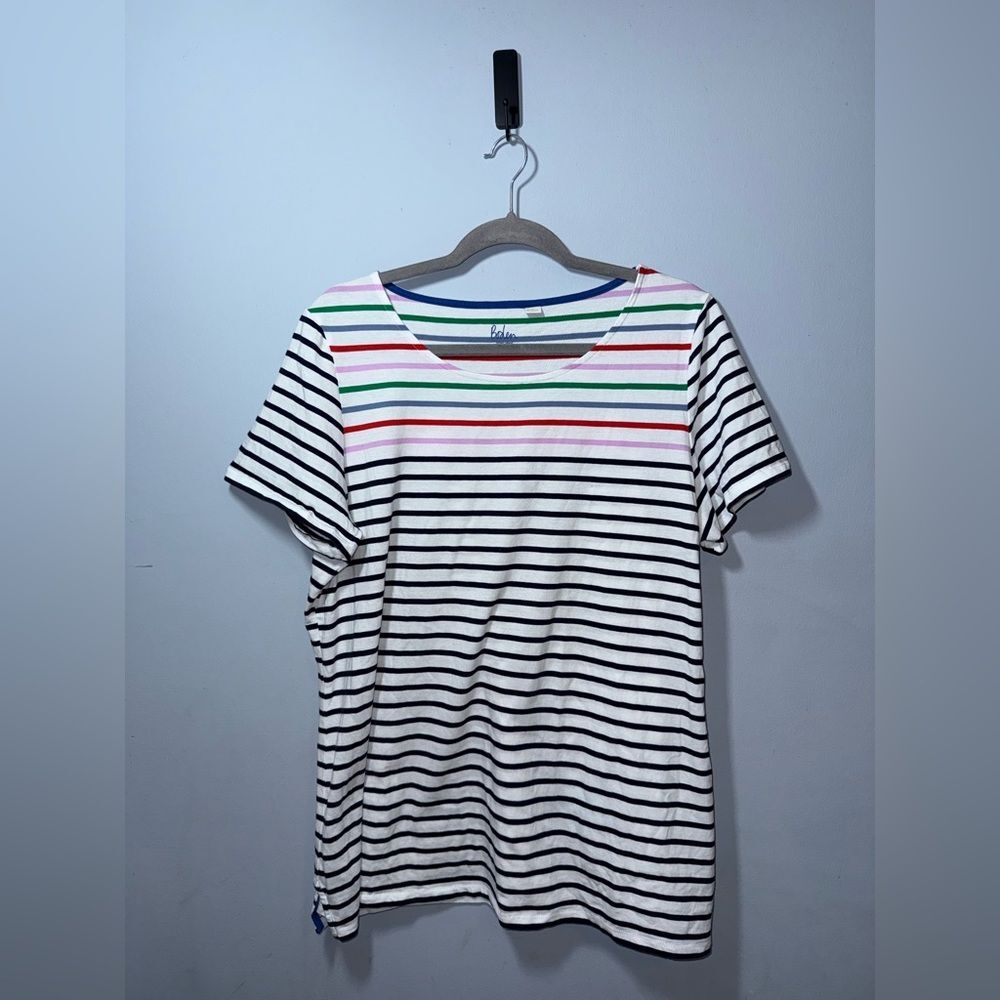 Boden Women’s Stripes Ahead Of The Rest Tee Size 20/22